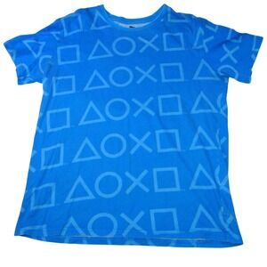 Mens Blue Playstation Graphic T‎ Shirt Size Medium